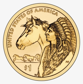 Sacagawea Dollar Reverse - Native American Dollar Coins, HD Png Download, Transparent PNG