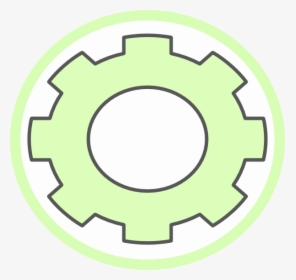 Cog Green Gear Svg Clip Arts - Cog With Exclamation Icon, HD Png Download, Transparent PNG