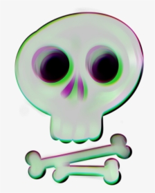 #skull #crossbones #halloween #diadelosmuertos #skeleton, HD Png Download, Transparent PNG