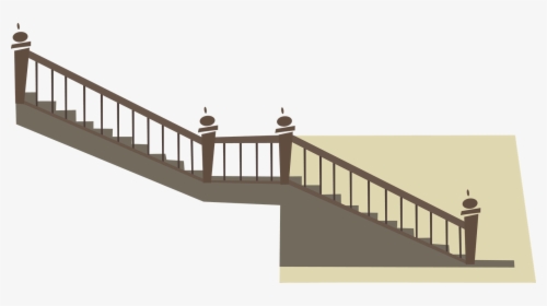 Houses Clipart Staircase - Stairs Going Down Cartoon, HD Png Download, Transparent PNG