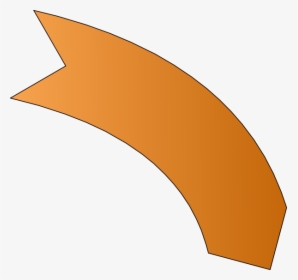 Png Curve Orange Arrow, Transparent Png, Transparent PNG