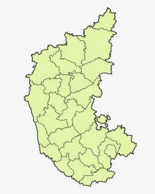 Karnataka Districts Blank - Koppal In Karnataka Map, HD Png Download, Transparent PNG