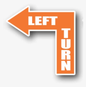 Durastripe Floor Marking Orange Directional Arrow, - Arrow Sign Left Turn, HD Png Download, Transparent PNG
