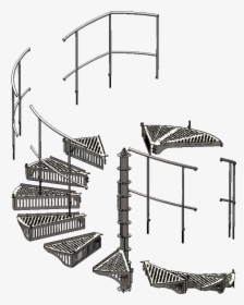 Exmachina High Rolling Spiral Staircase - Sketch, HD Png Download, Transparent PNG
