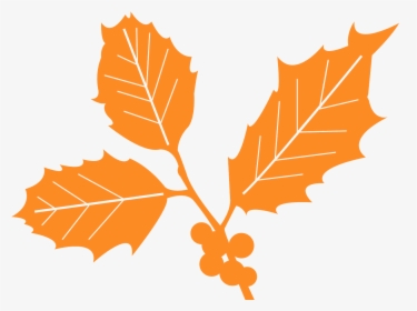 Holly Leaves Silhouette, HD Png Download, Transparent PNG