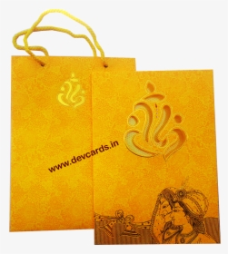 Carry Bag Wedding Card Png, Transparent Png, Transparent PNG