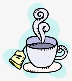 Vector Illustration Of Hot Cup Of Tea In Teacup With - Xícara De Chá Clipart, HD Png Download, Transparent PNG