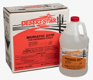 Hasa Desert Star Muriatic Acid 2x1gal Box Bottle - Plastic Bottle, HD Png Download, Transparent PNG