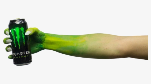 Image Of Monster Arm Holding A Can Of Monster Energy - Zucchini, HD Png Download, Transparent PNG