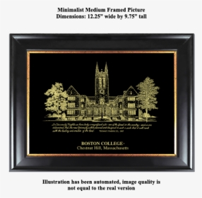 Eglomise Designs Boston College Minimalist Picture - University, HD Png Download, Transparent PNG