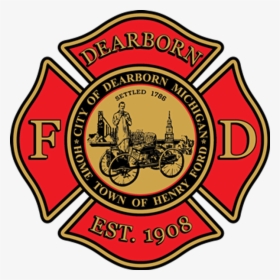 Fire Shield Red Gold600 - City Of Dearborn, HD Png Download, Transparent PNG