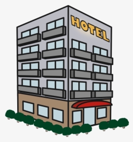 Hotel Building - Apartment Clipart, HD Png Download, Transparent PNG