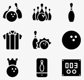 Pins Vector Icon - Bowling Icons, HD Png Download, Transparent PNG