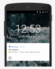 Half Phone - Alert - Smartphone, HD Png Download, Transparent PNG