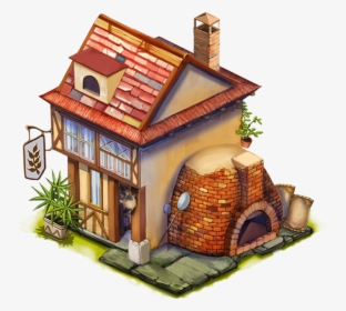 Fr Bakery L2 - Bakery House Cartoon, HD Png Download, Transparent PNG