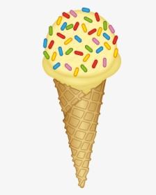 Ice Cream Emoji Sprinkles, HD Png Download, Transparent PNG