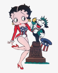 Red White And Blue Betty Boop - Betty Boop Blue, HD Png Download, Transparent PNG