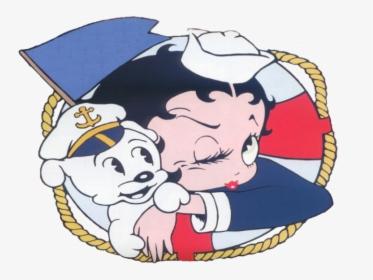 Ss Betty Boop - Betty Boop With Her Dog, HD Png Download, Transparent PNG