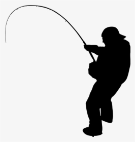 Fishing Silhouette Fisherman Clip Art - Fisherman Png, Transparent Png, Transparent PNG