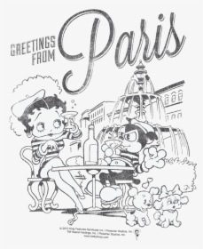Royal Drawing Kid - Betty Boop In Paris, HD Png Download, Transparent PNG