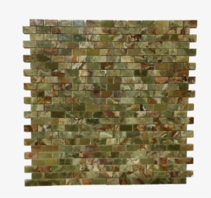 Brick Pattern Multi Green Onyx Polished Mesh-mounted - Mosaic, HD Png Download, Transparent PNG