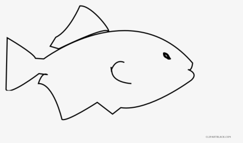 Fish Outline Png - Easy Small Fish Black And White, Transparent Png, Transparent PNG