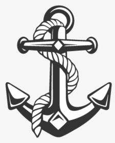Rope Png Anchor - Anchor With A Rope, Transparent Png, Transparent PNG