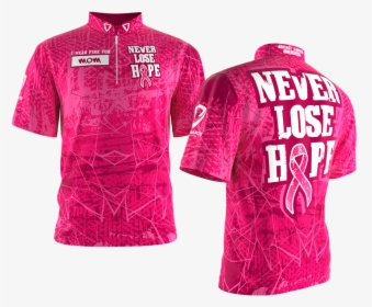 Never Lose Hope - Breast Cancer Awareness Baseball Jerseys, HD Png Download, Transparent PNG