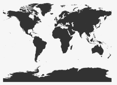 Simple Color World Map, HD Png Download, Transparent PNG