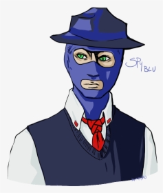 [oc/tf2] Blu Spy Jp - Cartoon, HD Png Download, Transparent PNG