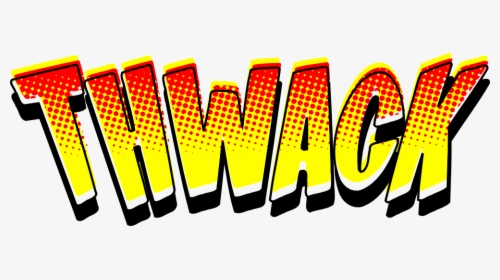 Thwack Soundeffect Thwack Vintage Comic Book Sound - Comic Book Sound Effect Png, Transparent Png, Transparent PNG