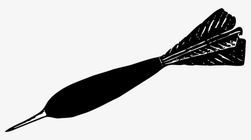 Dart Drawing Black And White - Dart Black And White, HD Png Download, Transparent PNG