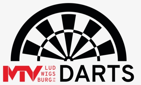 Mtv Darts Logo - Dart Board Black And White, HD Png Download, Transparent PNG