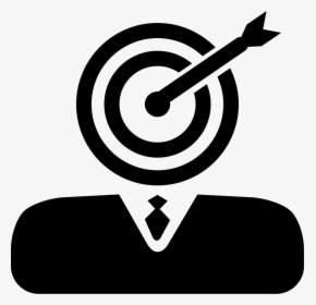 Businessman With Dart Board And Dart Head - Head Of Marketing Png, Transparent Png, Transparent PNG
