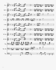 March Madness Sheet Music 2 Of 16 Pages , Png Download - March Madness By Future Piano Music, Transparent Png, Transparent PNG