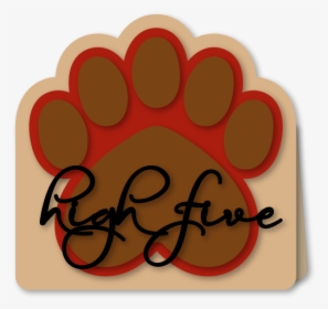 Bear Paw High Five Card - Circle, HD Png Download, Transparent PNG