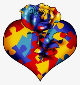 Autism-heart Solo - Illustration, HD Png Download, Transparent PNG
