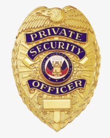 Transparent Security Badge Png - Private Security Officer Badge, Png Download, Transparent PNG