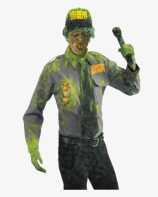 Biohazard Zombie Security Guard Costume - Mens Security Guard Costume, HD Png Download, Transparent PNG