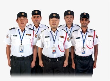 Security Service Guard White Uniform Malaysia, HD Png Download, Transparent PNG