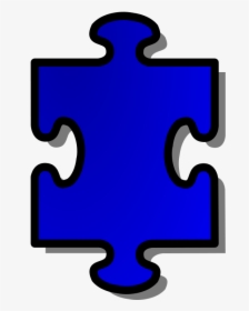 Free Vector Jigsaw Blue Puzzle Piece Clip Art - Autism Puzzle Piece Blue, HD Png Download, Transparent PNG