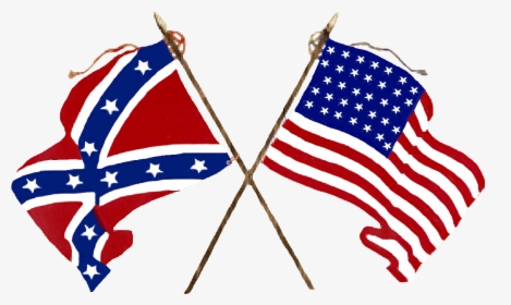 The War Of Brothers Civil War - Civil War Union And Confederate Flags, HD Png Download, Transparent PNG