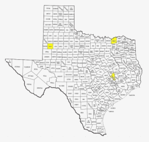 Printable Texas County Map Pdf, HD Png Download, Transparent PNG