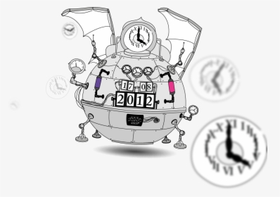 Transparent Copy Machine Clipart - Art Time Machine Drawing, HD Png Download, Transparent PNG