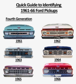 Ford Trucks 1961 - Ford F Series 4th Generation, HD Png Download, Transparent PNG