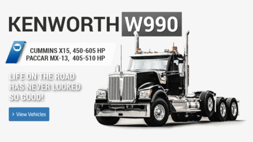Kenworth W990 - Trailer Truck, HD Png Download, Transparent PNG