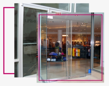 Glass Door Store Front - Retail Store Glass Door, HD Png Download, Transparent PNG