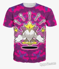 Mega Alakazam T-shirt - Colorful Homer Simpson Shirts, HD Png Download, Transparent PNG