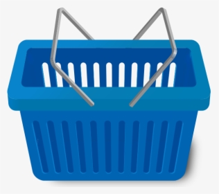 Shopping Cart Blue - Blue Shopping Basket Vector, HD Png Download, Transparent PNG