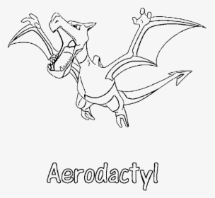 Aerodactyl Pokemon Coloring Page - Aerodactyl Pokemon Coloring Pages, HD Png Download, Transparent PNG